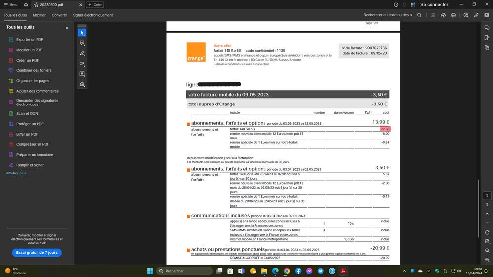 Facturation anormale n°1