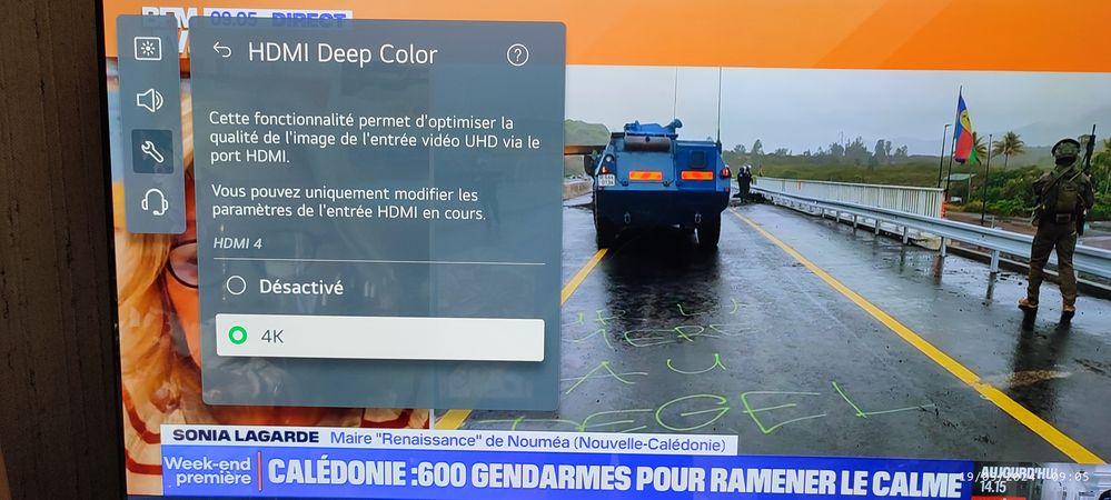 Le HDCP 2.2 est activé