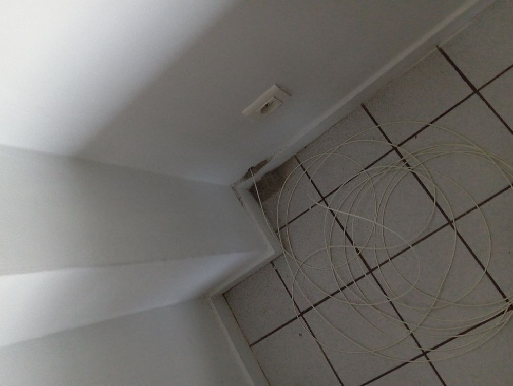 Câble en attente que j'ai passé