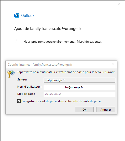 Compte avec probl&eacute;me