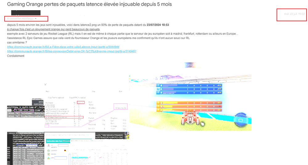 mail resté sans réponse