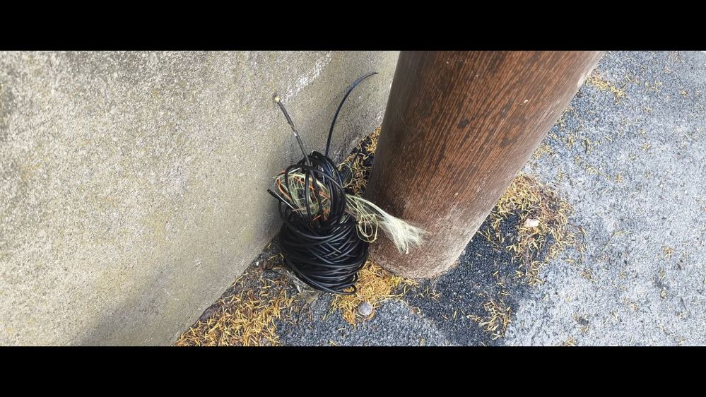 27 Mai 2025  pas de raccordement poteau dédié fibre