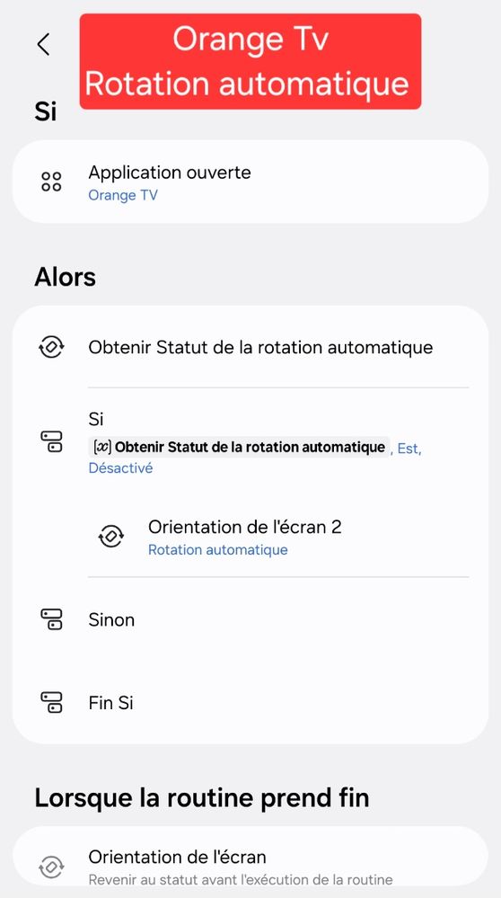 Rotation automatique