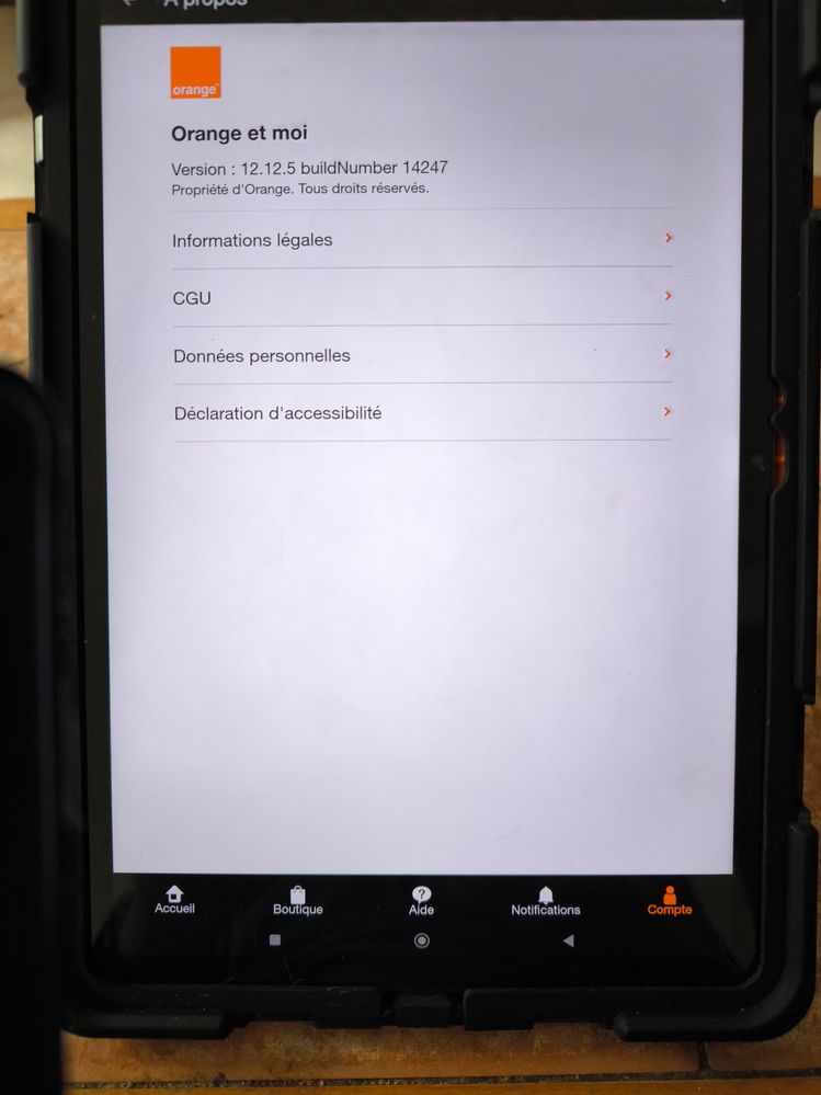 Photos prises sur tablette.