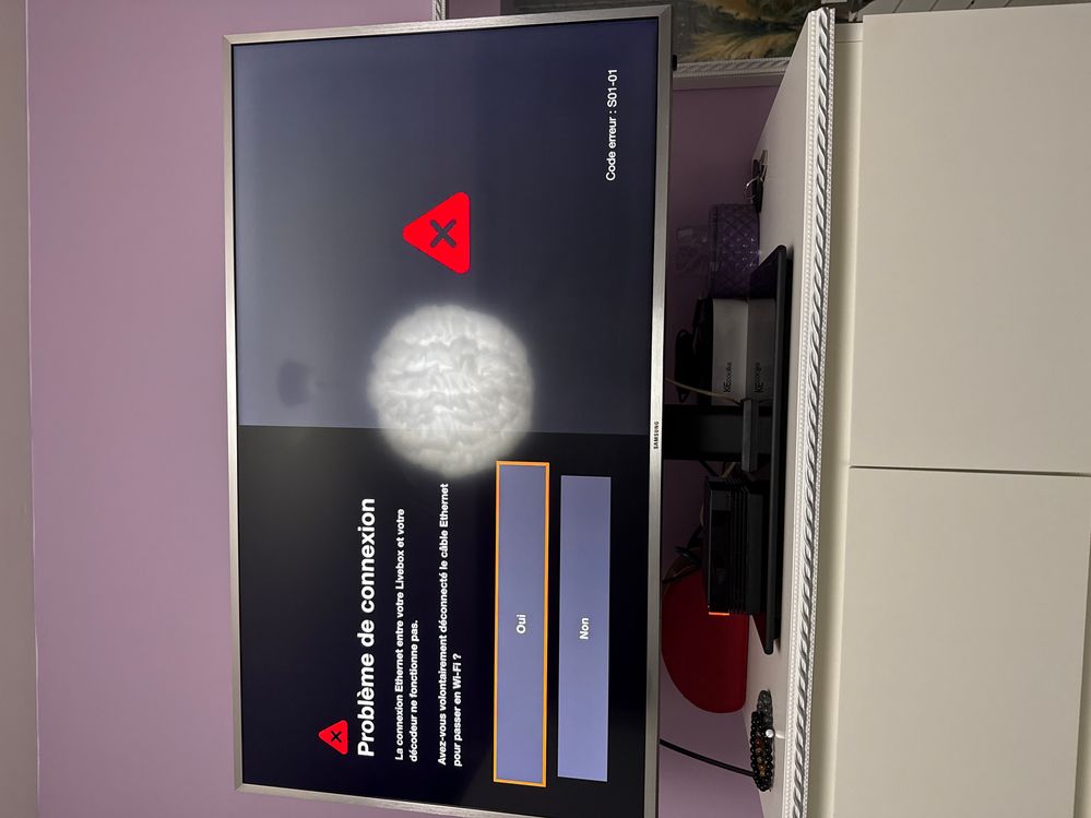 Je n’est jamais connecté de câble ethernet