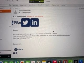 Réponse de XP fibre