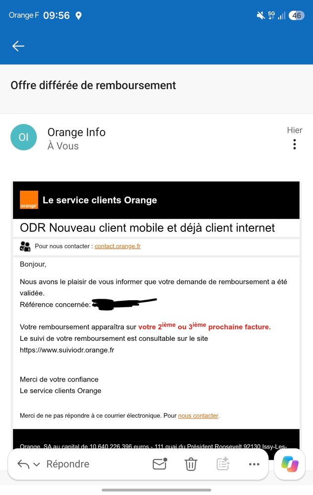 Mail du 06 octobre