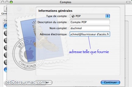Compte mail POP ou IMAP