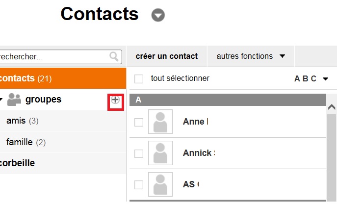 modifier adresse mail contact orange