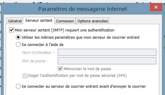 adresse de serveur SMTP - Communauté Orange