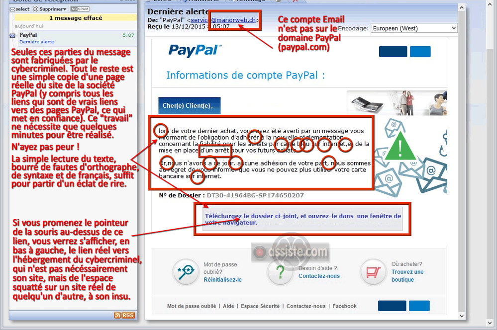 AlertePhishing PayPal