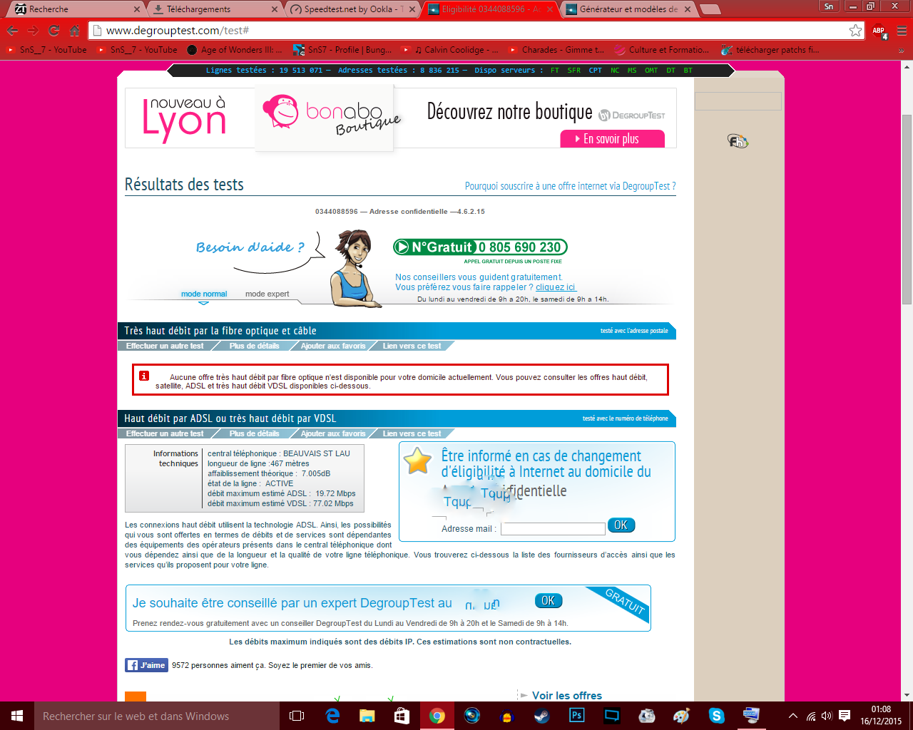 VDSL2 très instable Communauté Orange