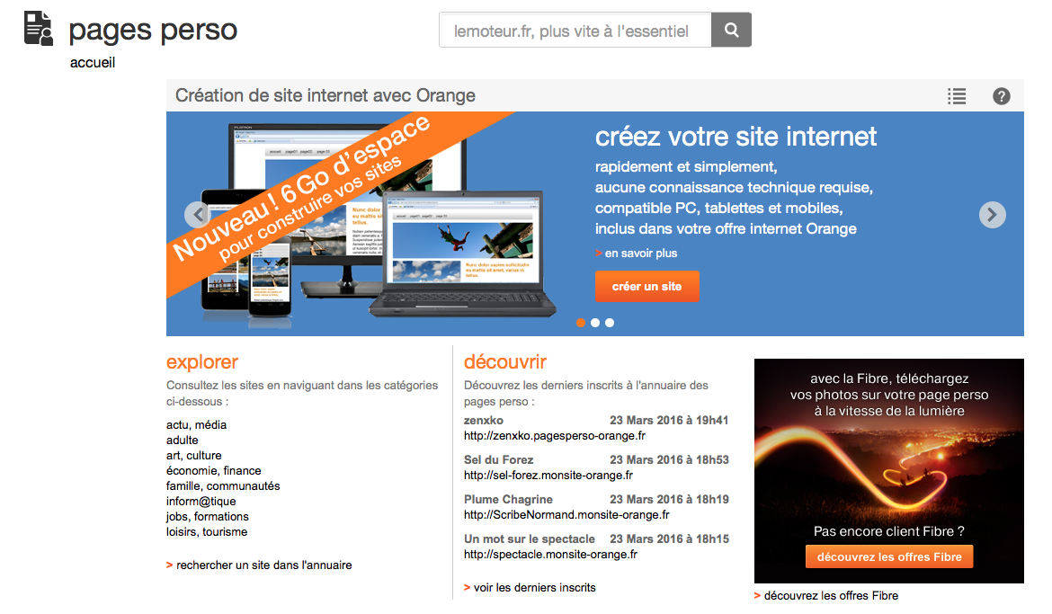 Accéder à ma page perso Communauté Orange