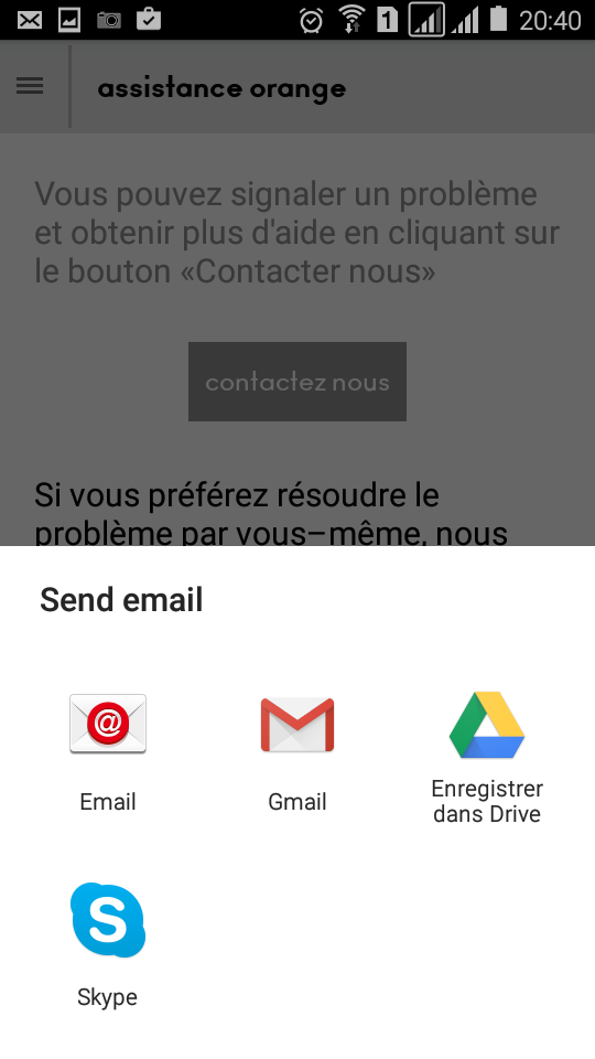 EmailGmailDriveSkype