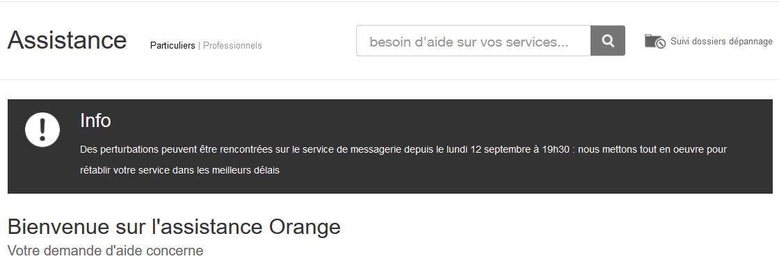 Résolu : serveur imap indisponible - Communauté Orange