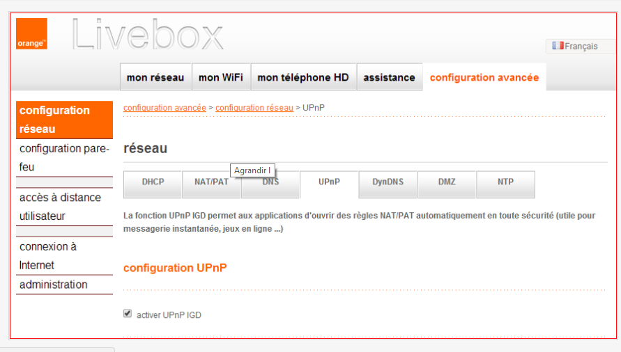 Connexion VPN Livebox Play Communauté Orange