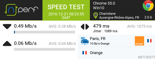 Speed test