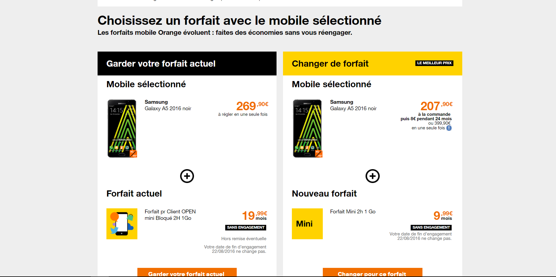 Changement de mobile via espace client - re-engage... - Communauté Orange