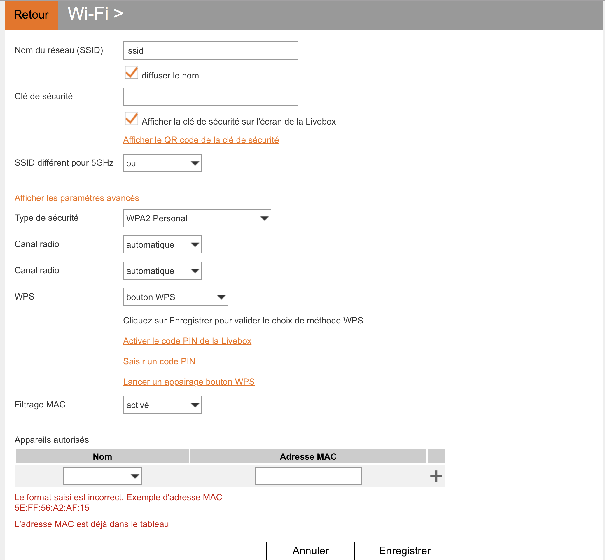 Livebox 4 création d'un deuxième réseau wifi 5GHz Communauté Orange