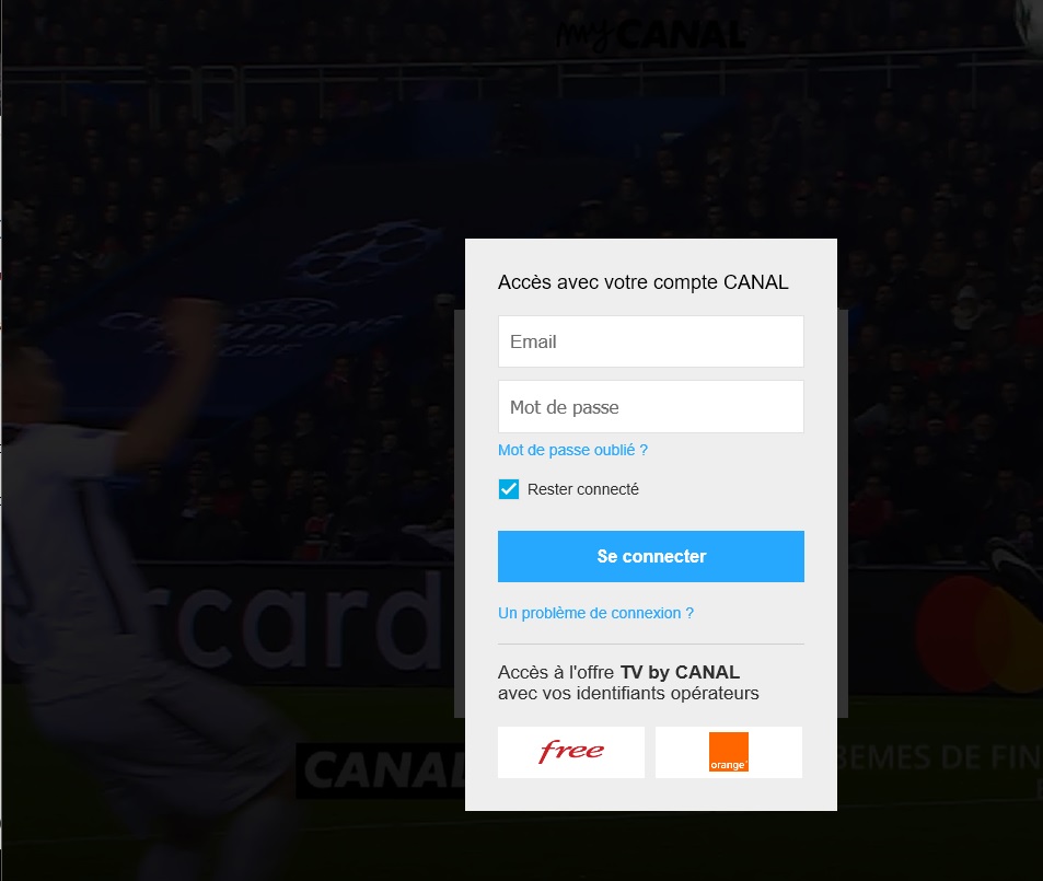 ACTIVATION DROITS CANAL SUR LA BOX ORANGE visual data 4