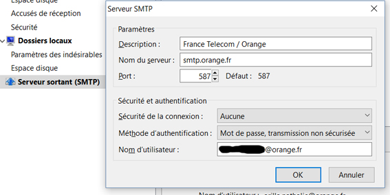 Re : L'identification sur le serveur pop.orange.fr... - Communauté Orange