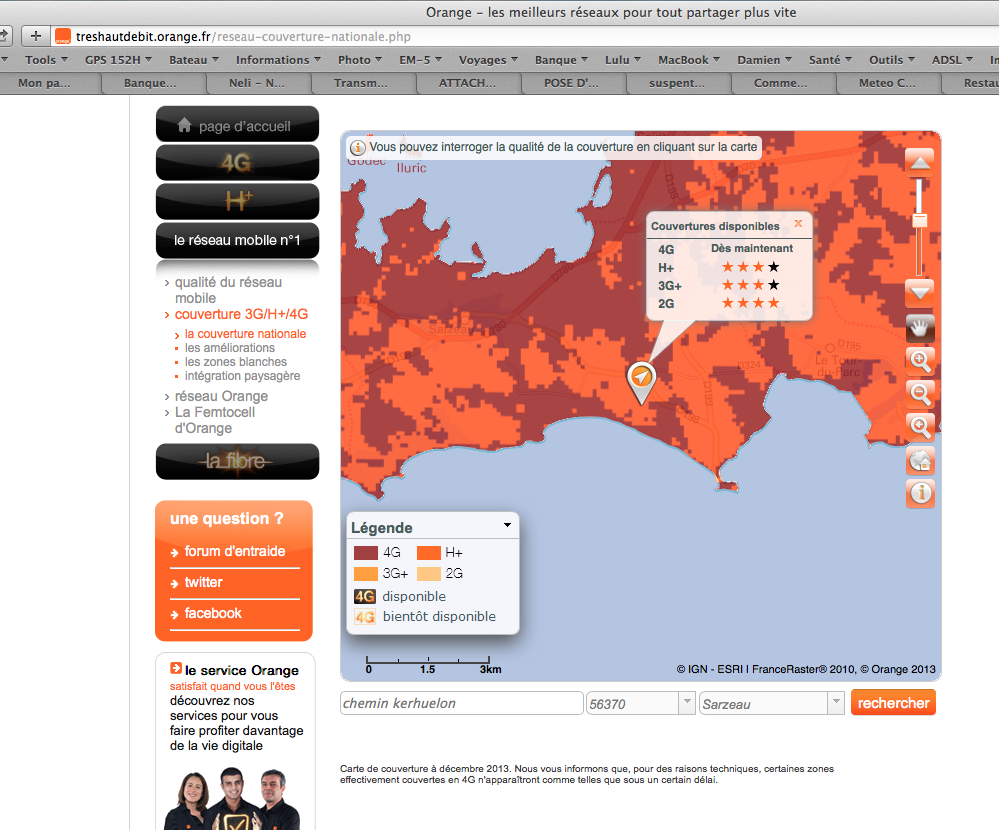 La couverture réseau officielle, lin du réel?