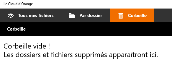 Corbeille Vide