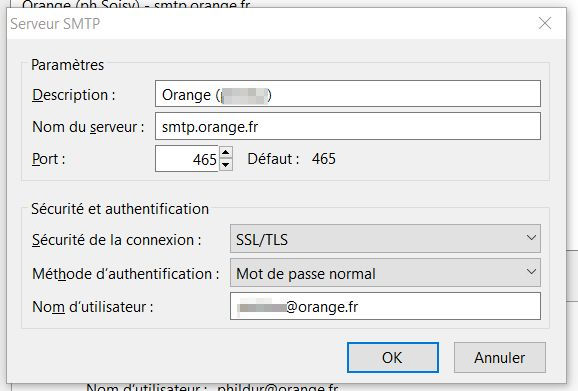 adresse de serveur SMTP - Page 3 - Communauté Orange