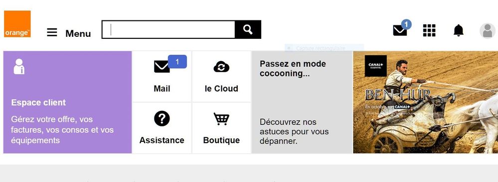 CAPTURE MON COMPTE ORANGE APRES ENVOI D'UN MESSAGE  DA GMAIL.JPG