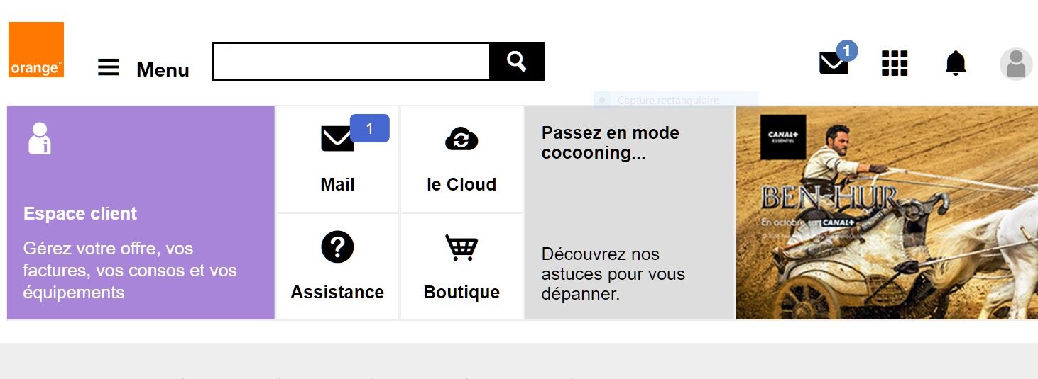 CAPTURE MON COMPTE ORANGE APRES ENVOI D'UN MESSAGE  DA GMAIL.JPG