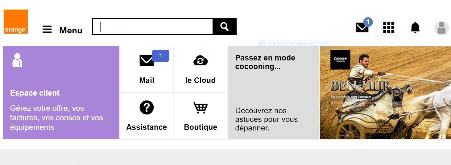 CAPTURE MON COMPTE ORANGE APRES ENVOI D'UN MESSAGE  DA GMAIL.JPG