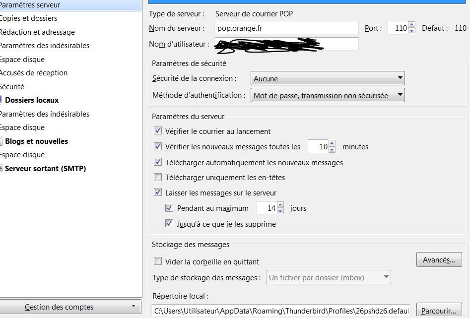 Temps Limite De Connexion Au Serveur Dépassé Thunderbird