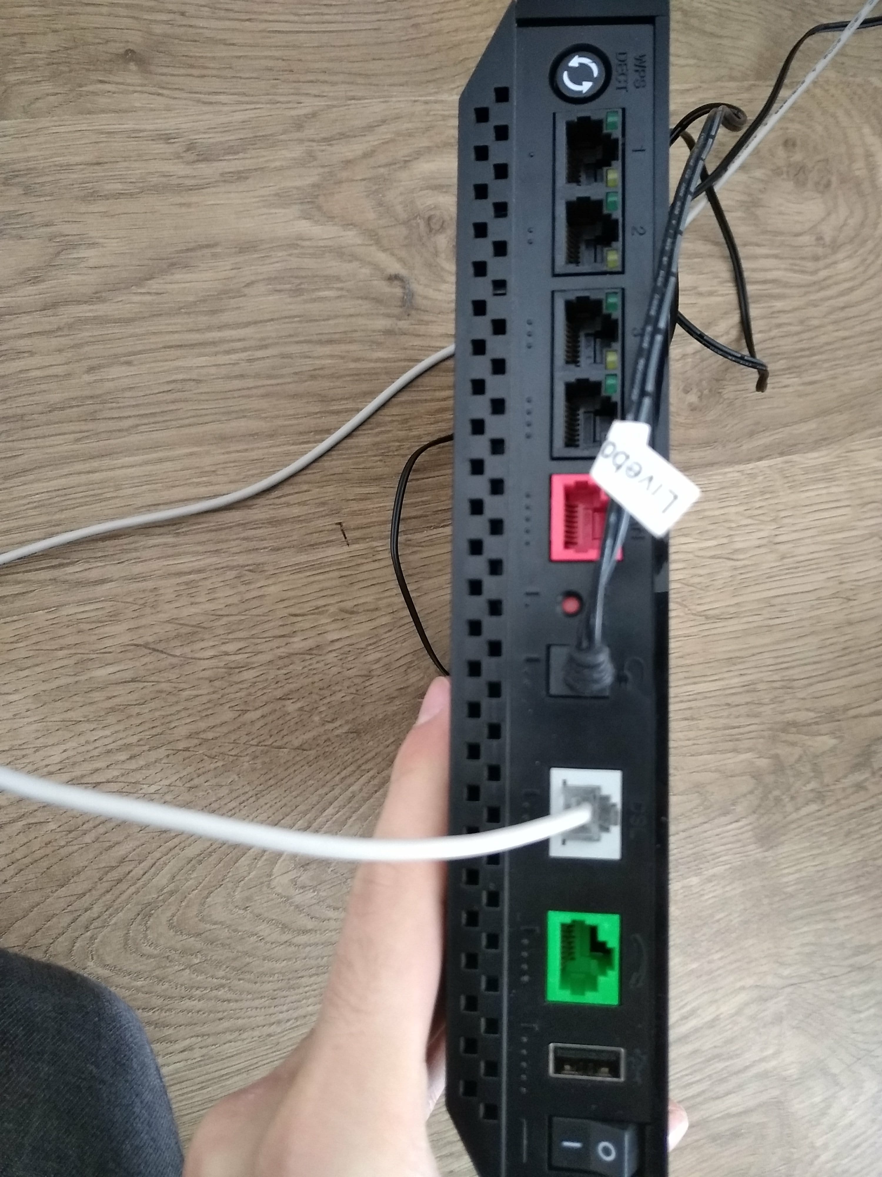 Branchement derrière box