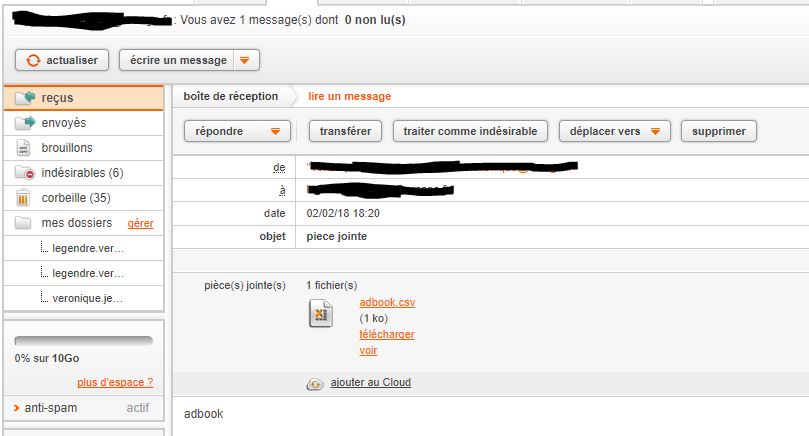 Impossible D'envoyer Piece Jointe Avec Messagerie Orange
