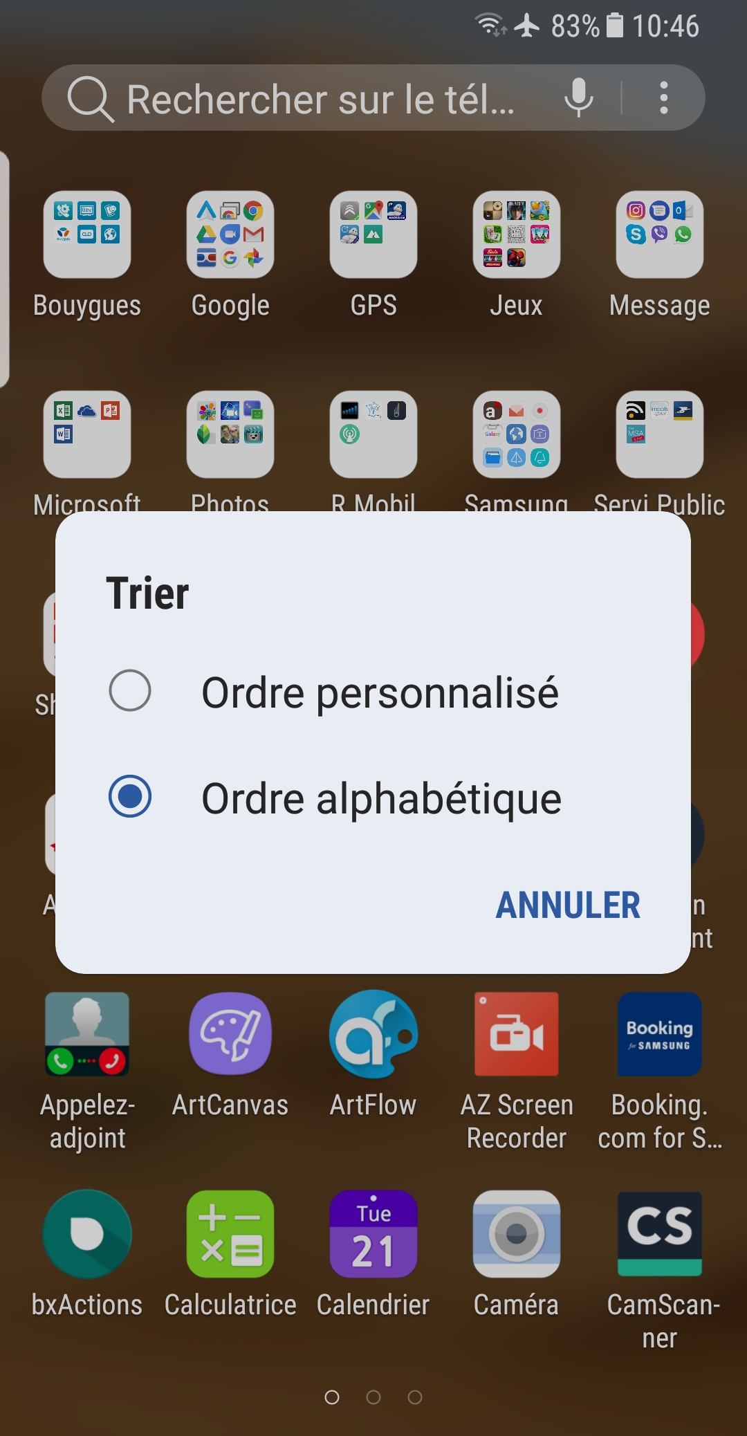 Résolu : Trier les applications sur mobile Android - Communauté Orange
