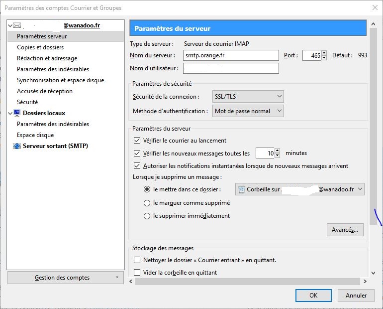 Résolu : Impossible d'envoyer des mails - Communauté Orange