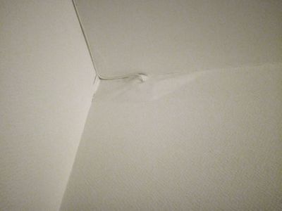 Dégat porte d'entrée - sur le palier