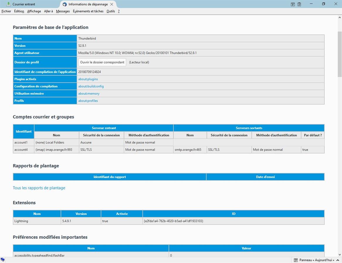 capture infos dépannage