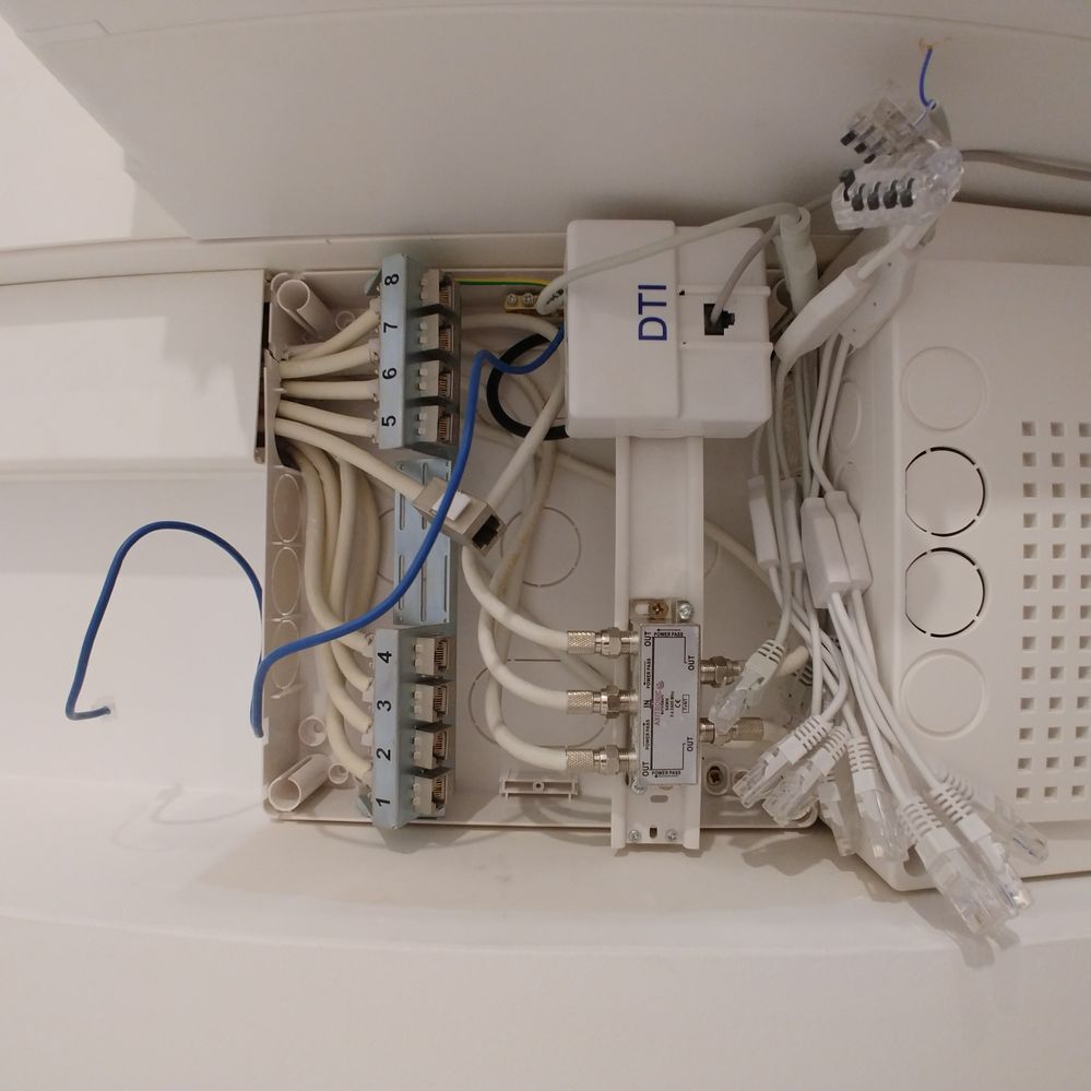 Branchement tableau electrique RJ45 Communauté Orange