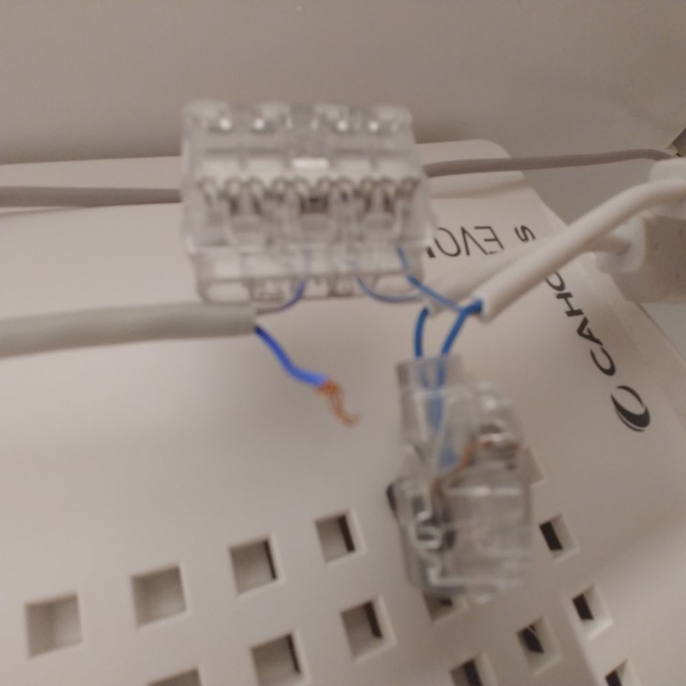 Branchement tableau electrique RJ45 Communauté Orange