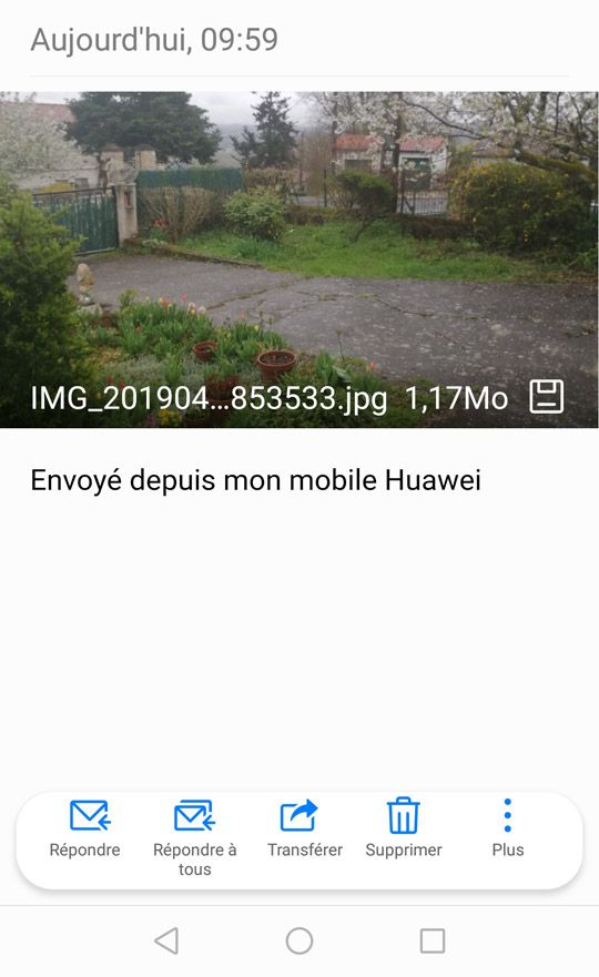 capture e-mail pièce jointe