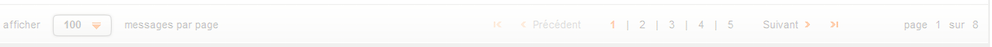 choix des messages par page