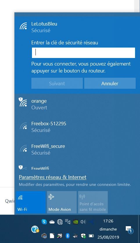 3 Connexion automatique est coché, j'ai cliqué sur connexion, je suis invité à appuyer sur le bouton du routeur