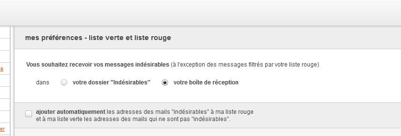 Laisser tous ses messages dans la Boite de Réception