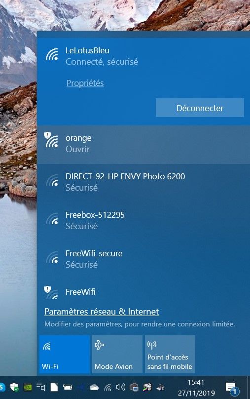Ca se termine ainsi. Le PC est connecté