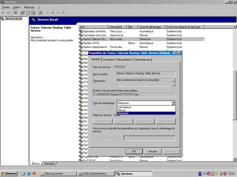 ftrtsvc desactivé.JPG