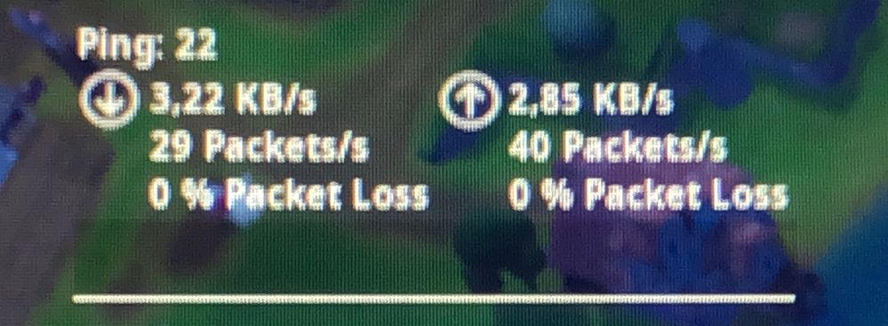 Jeu vidéo (PC) + TV d’orange = ~20 ping