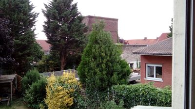 limite de propriété au niveau du sapin et arrivé chez le voisin