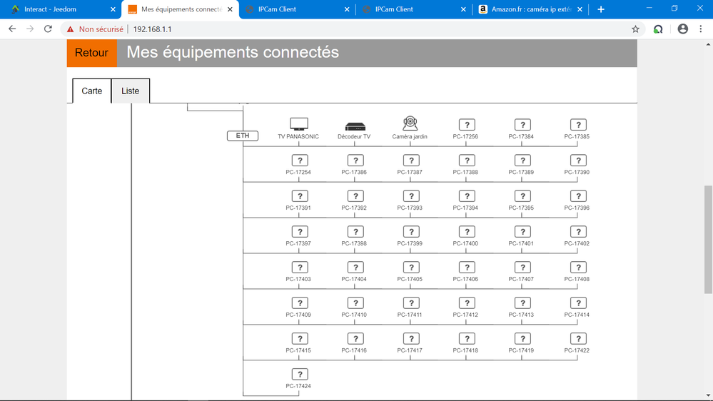 Capture carte périphériques