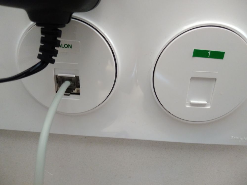 Prises RJ45 de branchement